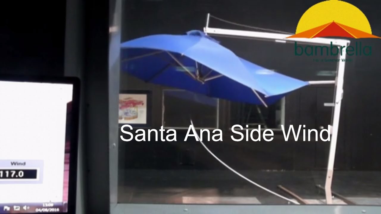 Santa Ana Side Wind Wind Tunnel Test Video